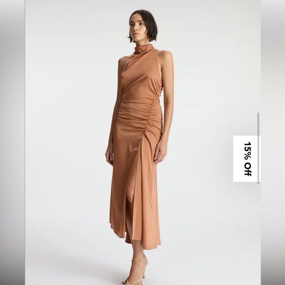 A.L.C. 🔥 Inez Satin Halter Dress - Picture 10 of 11